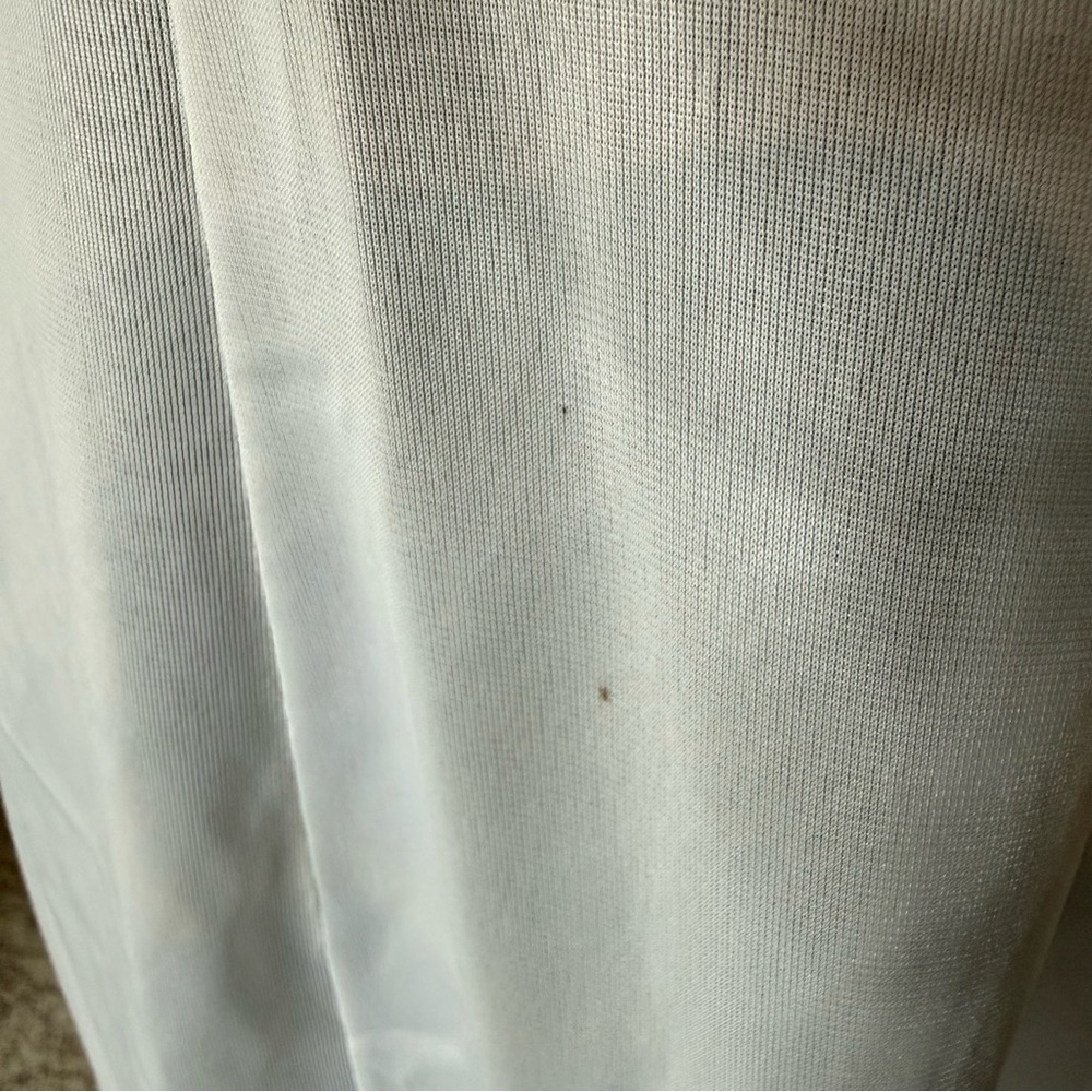 FRENCH MAID Vintage White Slip Dress Negligée Teddy Chemise Satin Lace Size 40 - Picture 7 of 9